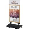 Weather-resistant Wind-Pro Pavement Sign in Black/Light Wood - Size A1 #9