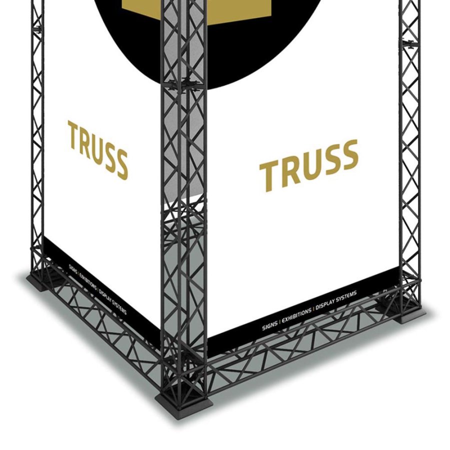 Base Regular 20 x 20 cm, for Crown Truss 10, black