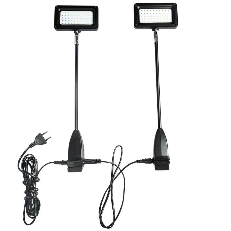 LED spots, 2 pcs. black, 15W, incl. holders for Crown Truss 10 x 10 cm