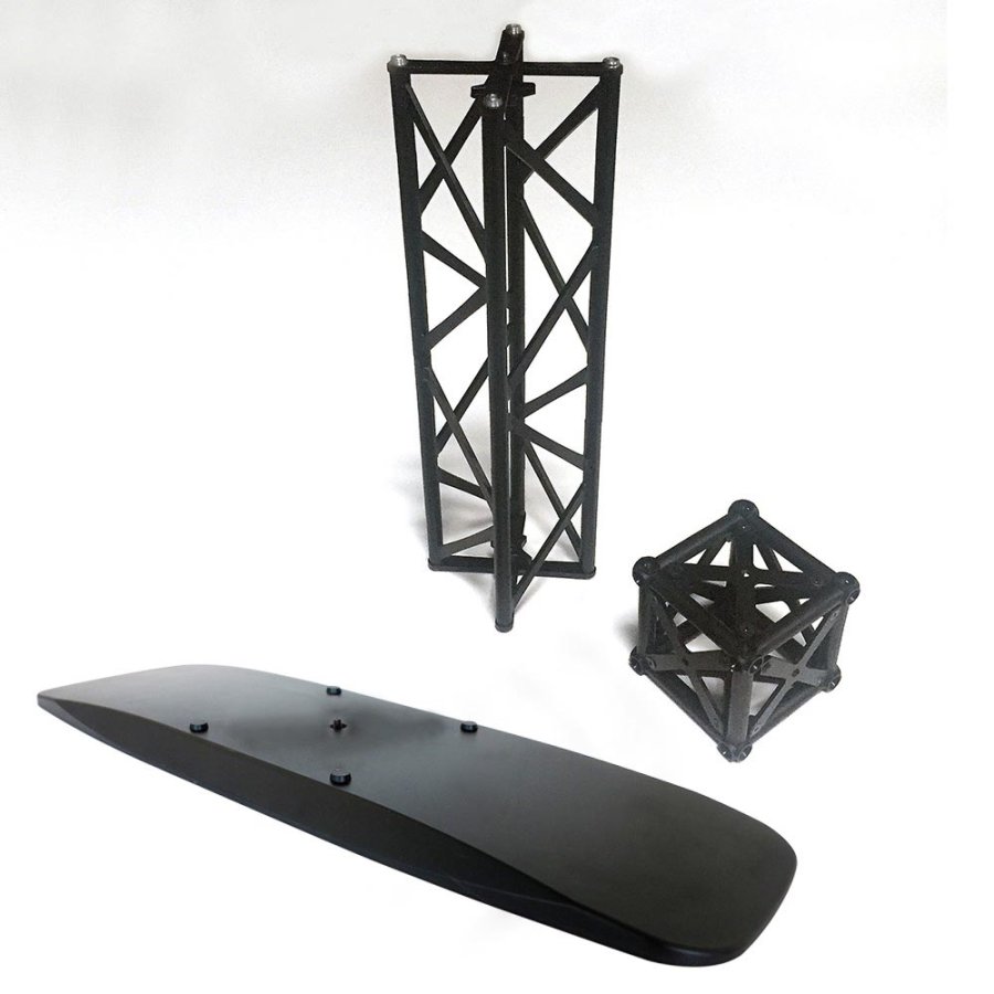 Crown Truss Single Banner, 10 x 10 cm, black exhibition wall