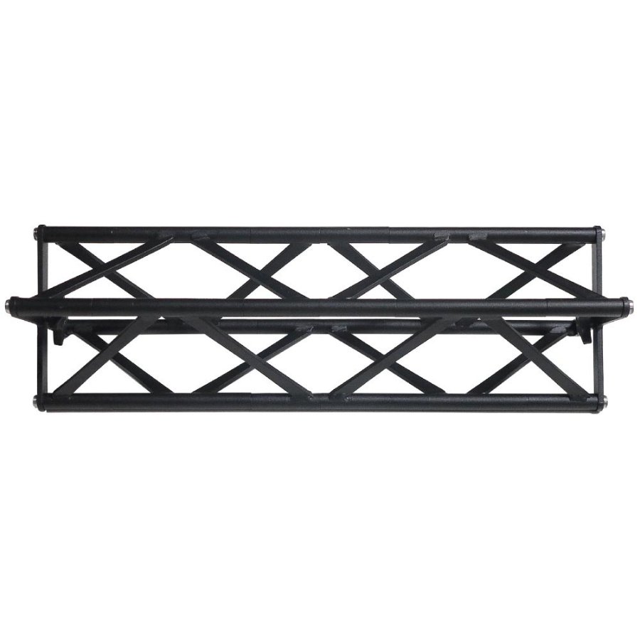 Crown Truss Corner Banner, 10 x 10 cm, black exhibition wall