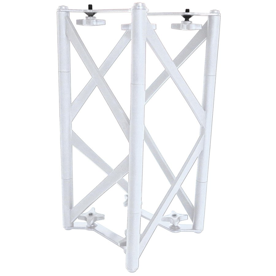 Crown Truss Corner Banner, 10 x 10 cm, white exhibition wall