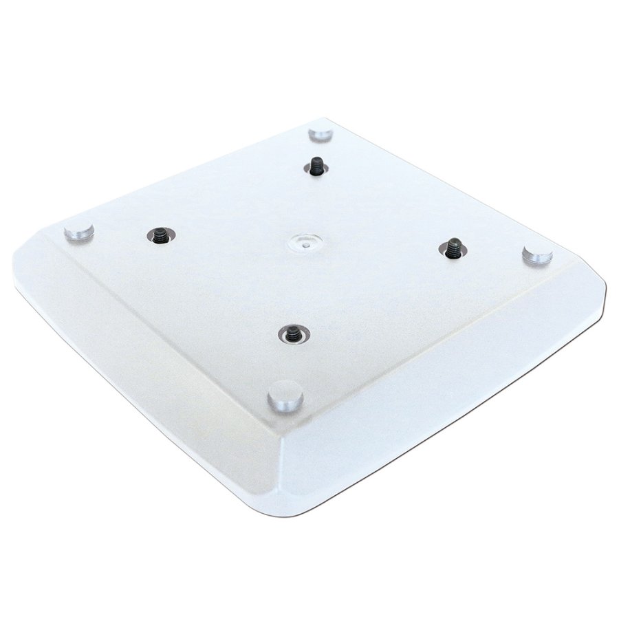 Crown Truss Corner Banner, 10 x 10 cm, white exhibition wall