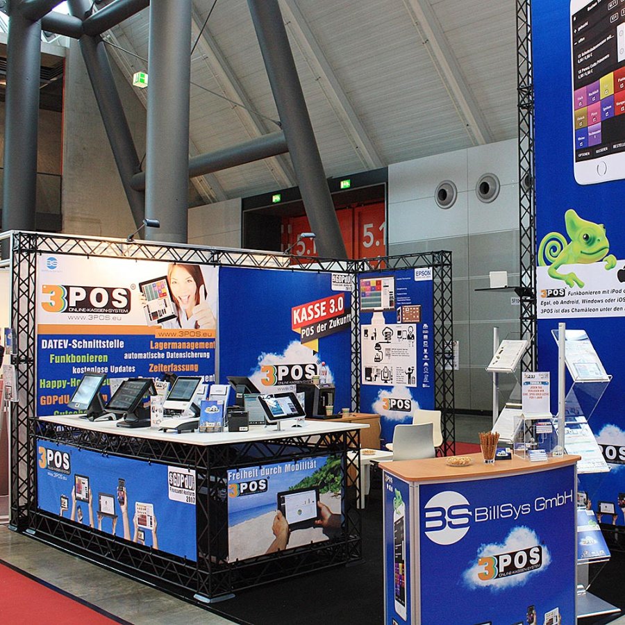 Crown Truss 10 banner wall - black