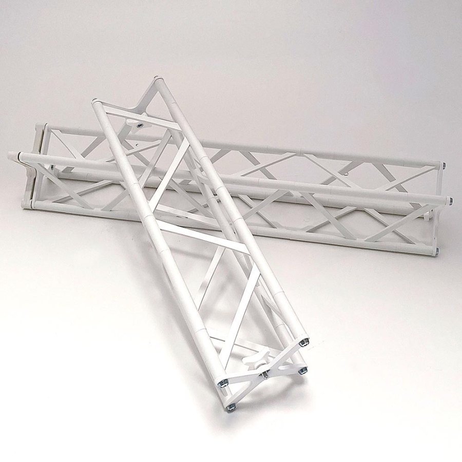 Crown Truss Wall Banner, 10 x 10 cm, white exhibition wall
