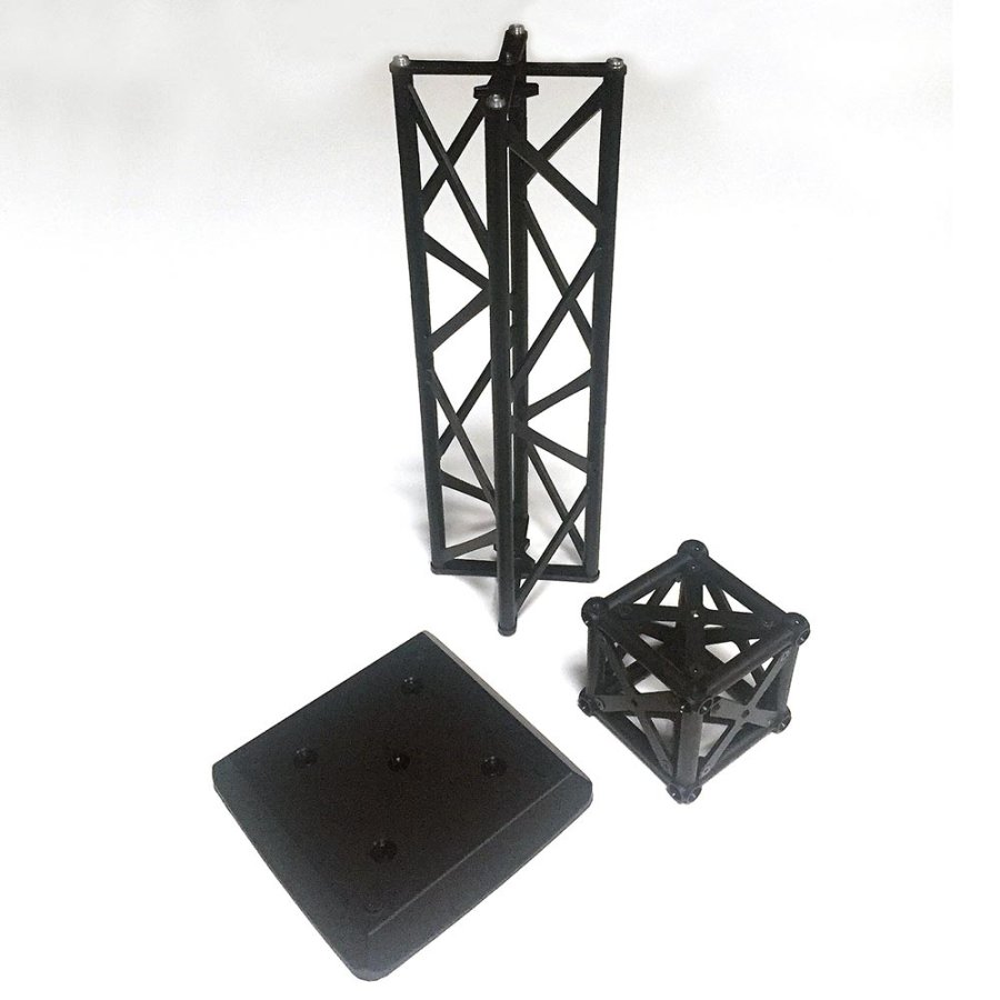 Crown Truss Tower, 10 x 10 cm, sort