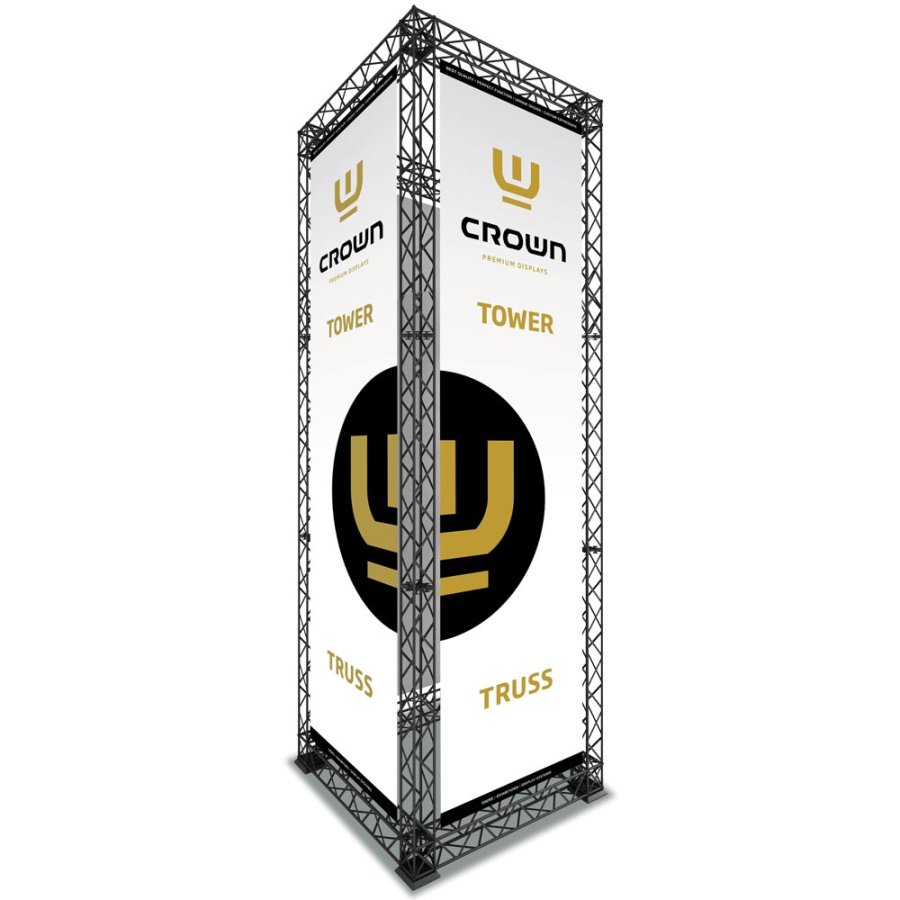 Crown Truss Tower, 10 x 10 cm, sort