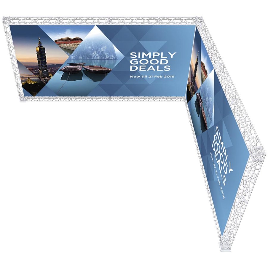 Base Regular, 20 x 20 cm, for Crown Truss 15, white