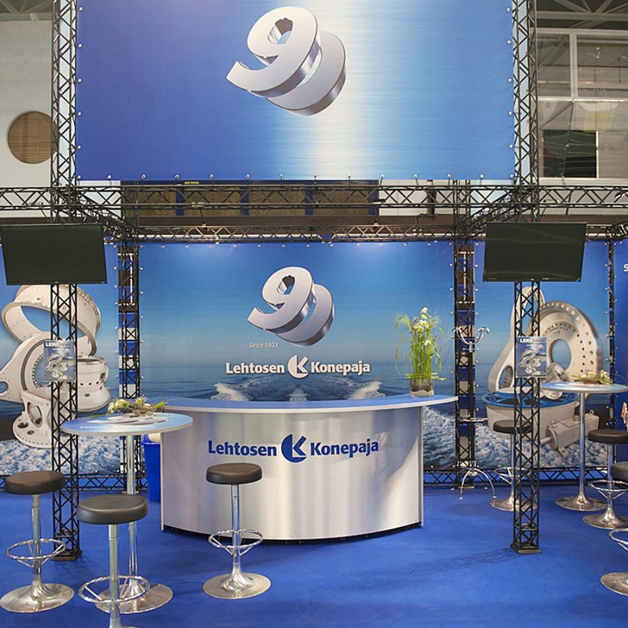 Acrylic holder for A5 brochures, with black fitting for Crown Truss 15