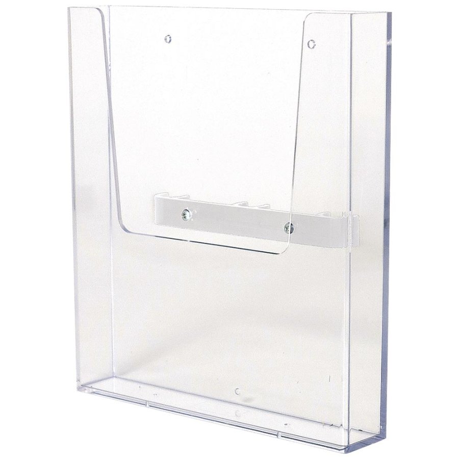 CROWN TRUSS, Brochure dispenser A4 with fitting - White