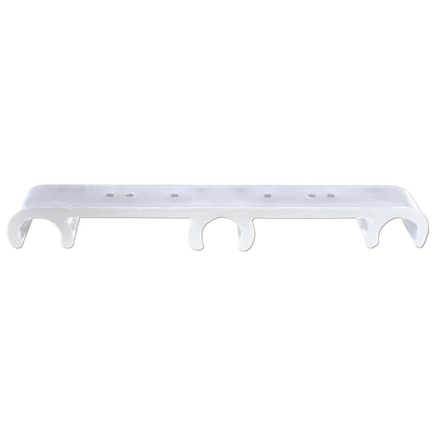 Clip-on Fitting, white, for Crown Truss 15 (acrylic holder & top plate)