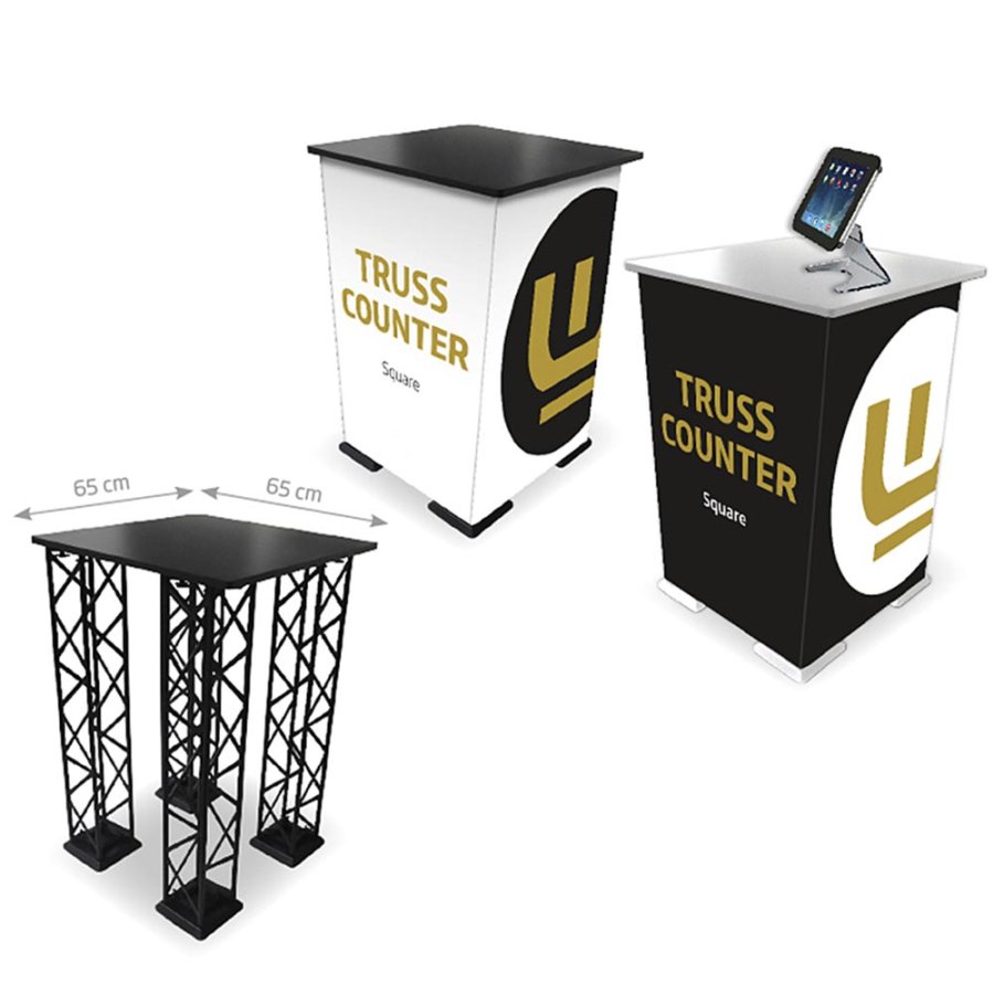 Crown Truss Counter, Square, black desk