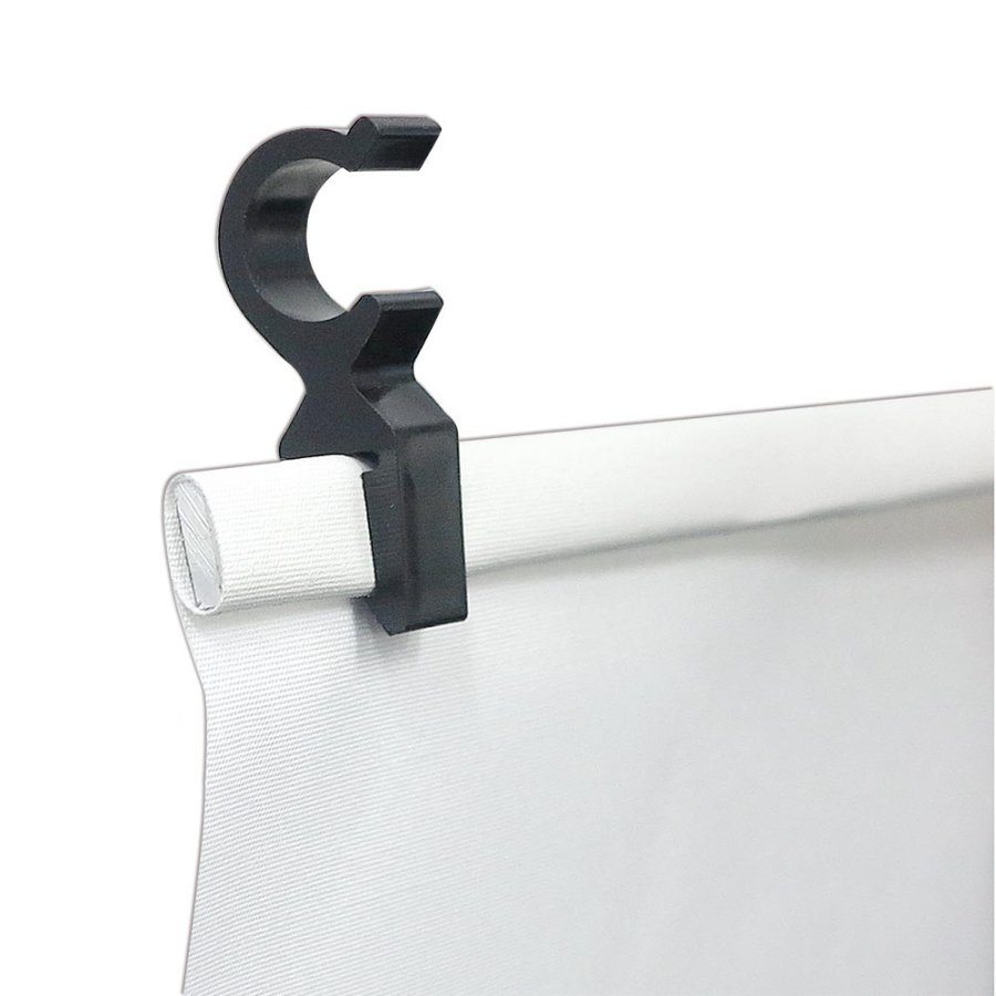 Crown Truss Single Banner, 15 x 15 cm, black exhibition wall