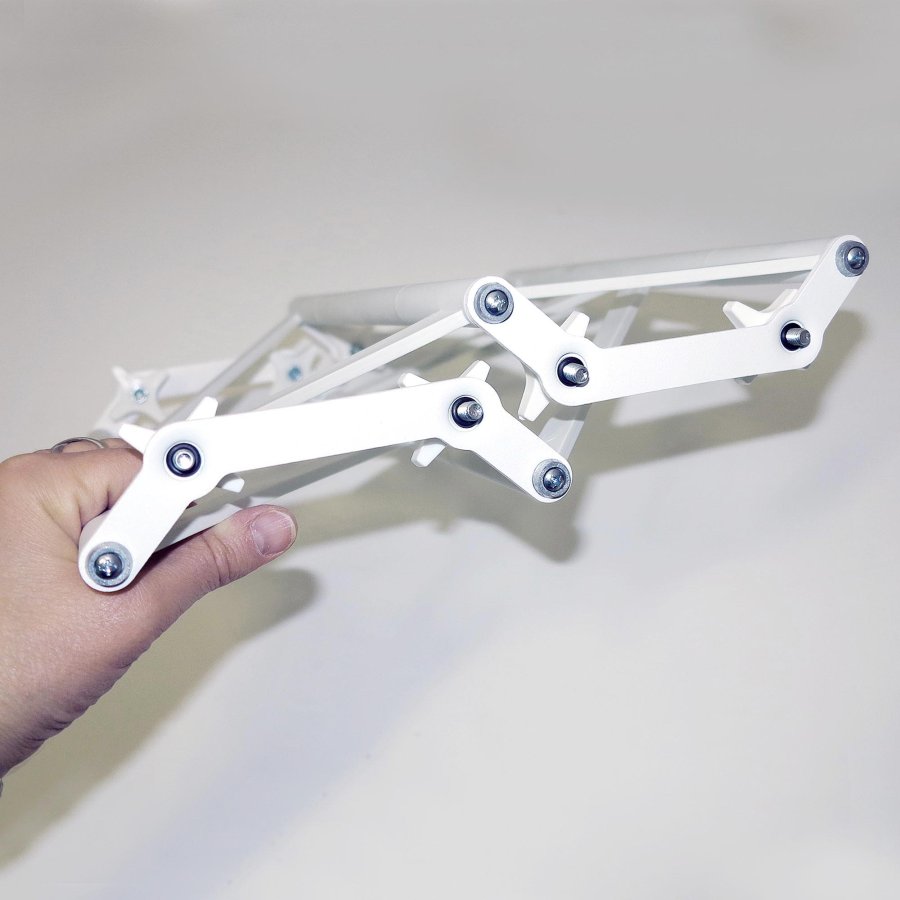 Crown Truss Single Banner, 15 x 15 cm, white exhibition wall