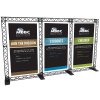 Crown Truss Triple Banner, 15 x 15 cm, black exhibition wall #2