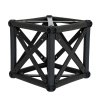 Crown Truss Triple Banner, 15 x 15 cm, black exhibition wall #6