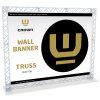 Crown Truss Wall Banner, 15 x 15 cm, white exhibition wall #1