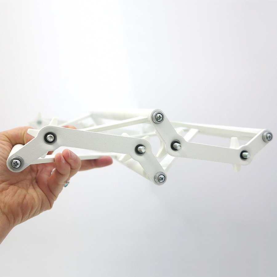 Crown Truss Wall Banner, 15 x 15 cm, white exhibition wall