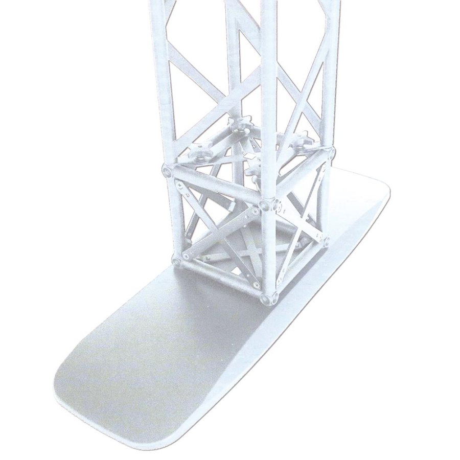 Crown Truss Wall Banner, 15 x 15 cm, white exhibition wall