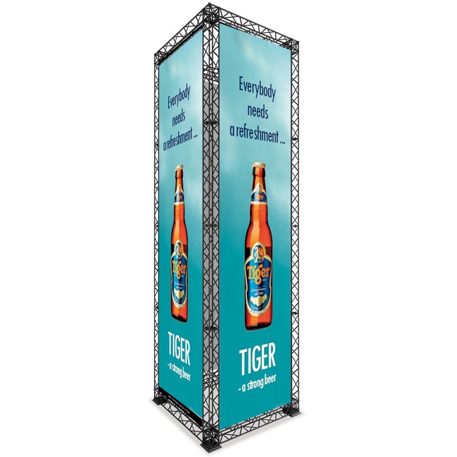 Crown Truss Tower, 15 x 15 cm, black