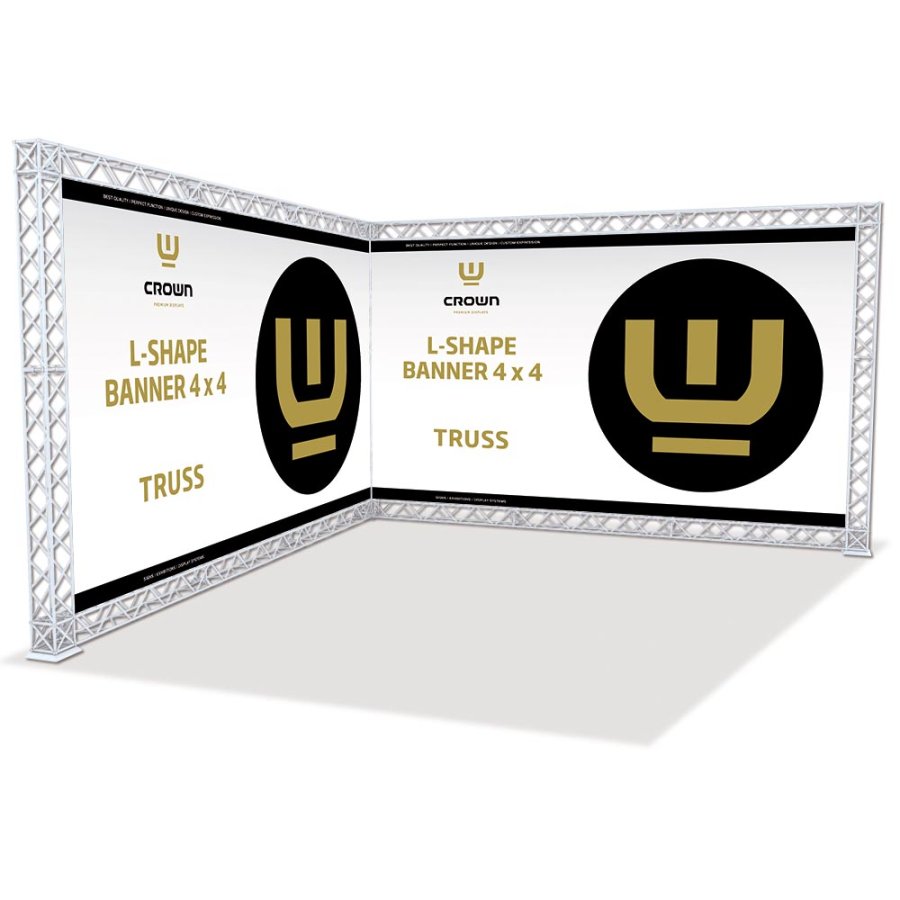 CROWN TRUSS,  L-shape 4x4 - White