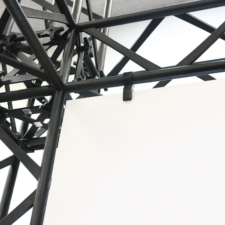 Crown Truss U-Shape 5 x 5 m, 15 x 15 cm, black