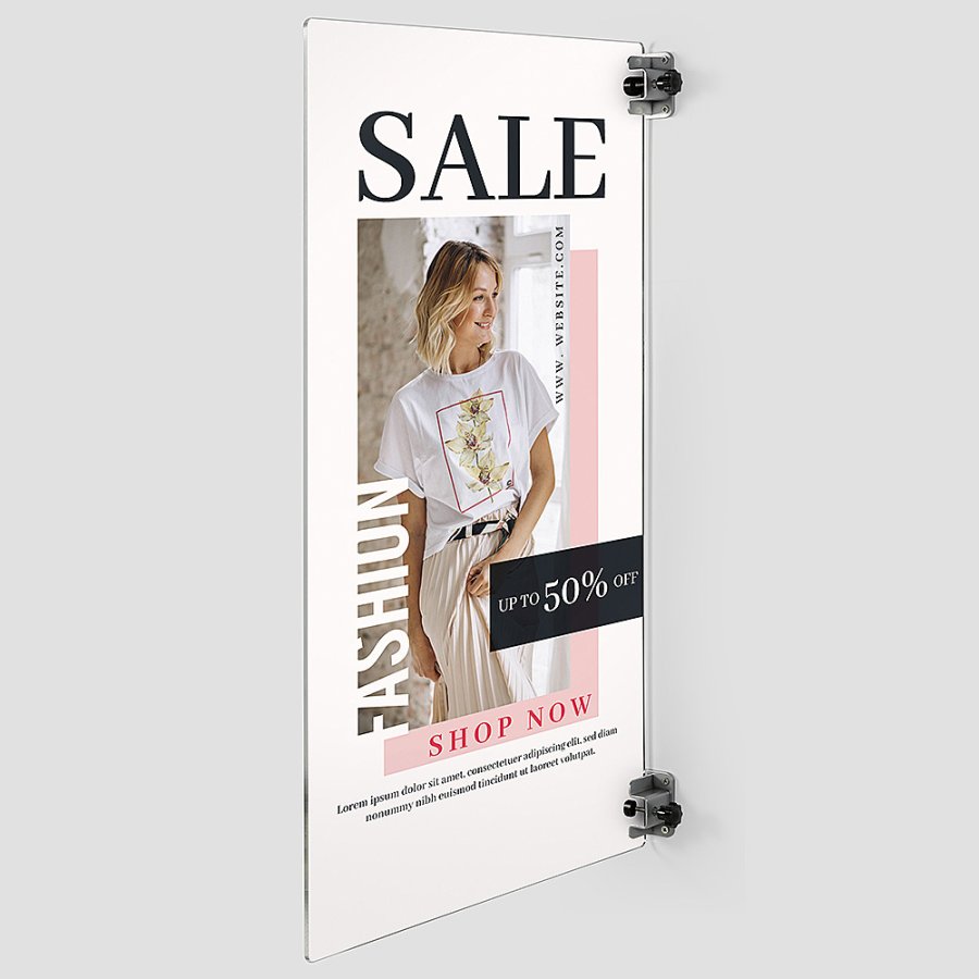 Universal Clamp Kit, 2 pcs. for wall and ceiling