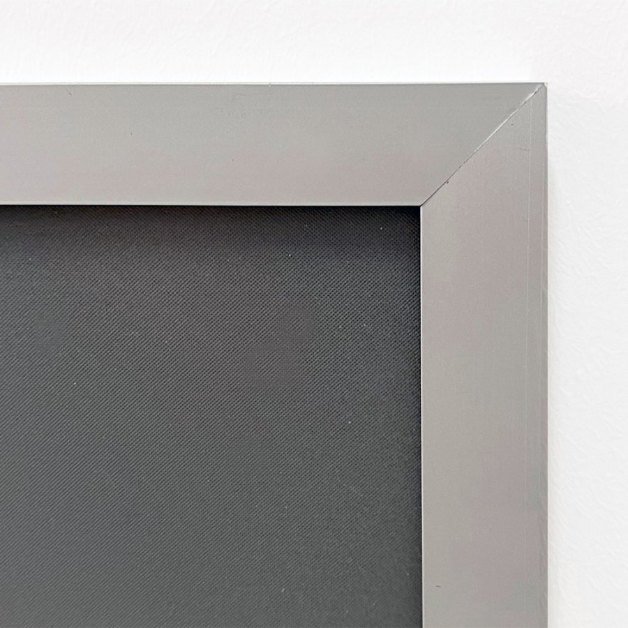 Alu snap frame, silver, 20 mm flat profile, A5