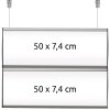 Ceiling Info System, double sided, 2 displays 7,4 x 50 cm #1