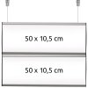 Ceiling Info System, double sided, 2 displays 10,5 x 50 cm #1