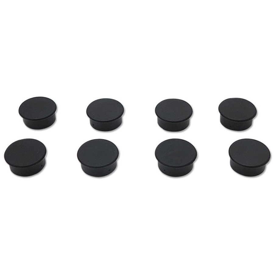 Magnets for e.g. White Board. 8 pcs. black