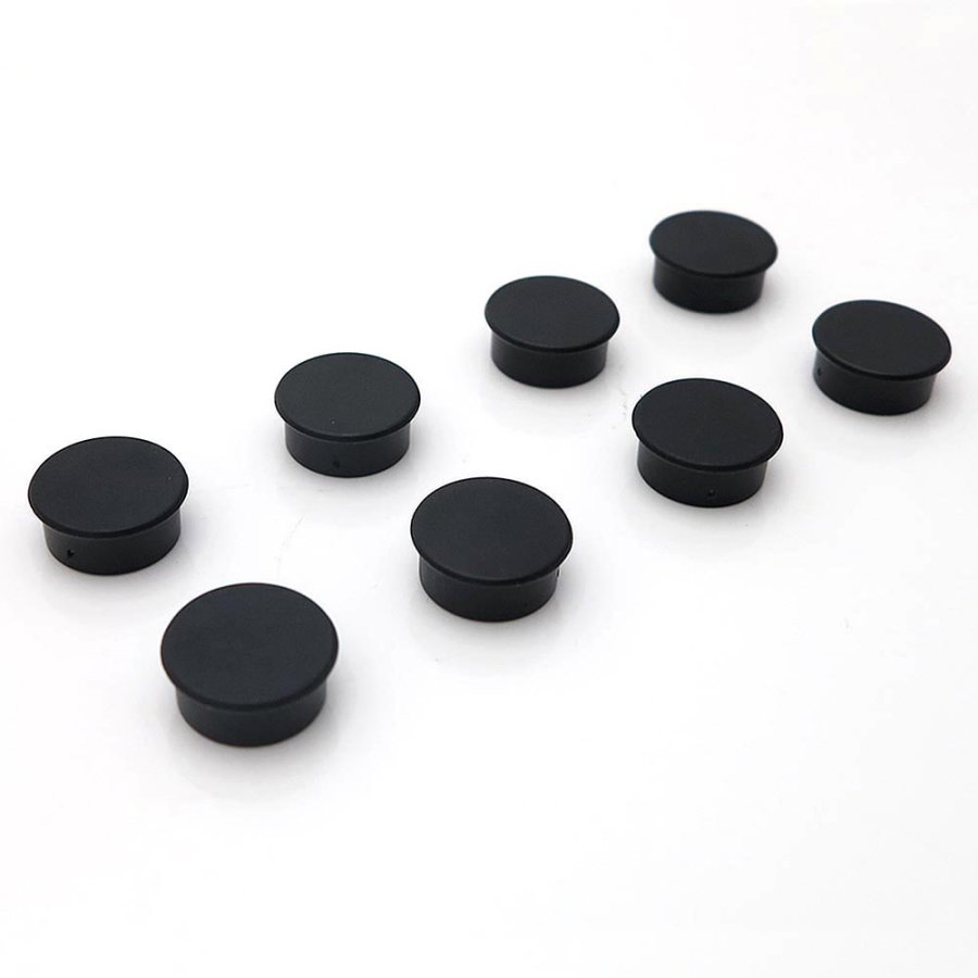 Magnets for e.g. White Board. 8 pcs. black