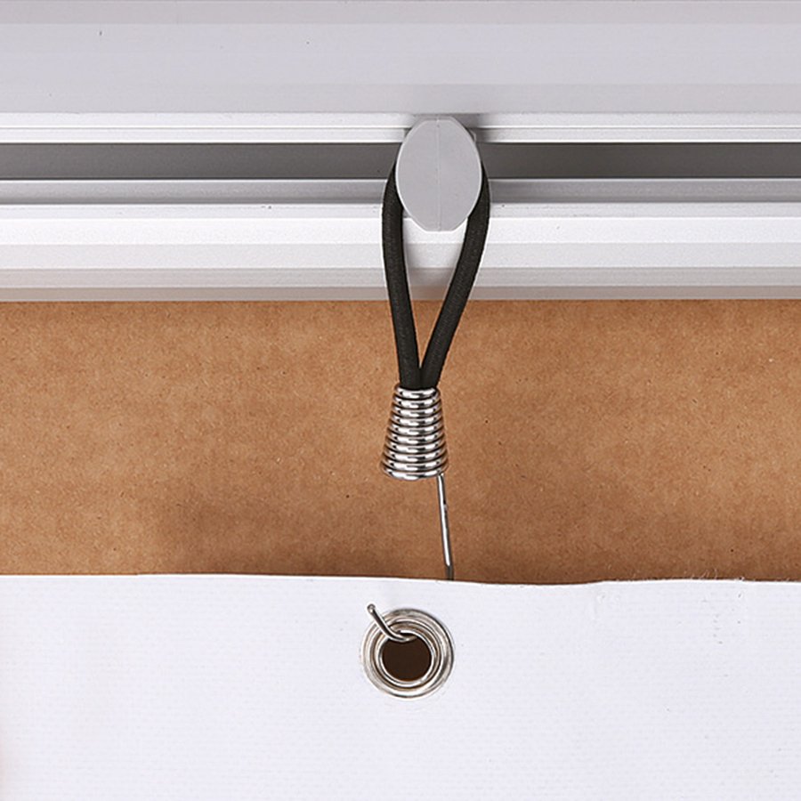 Black bungee cord with stainless steel hook, set with 40 pcs., for Omni Banner Frame