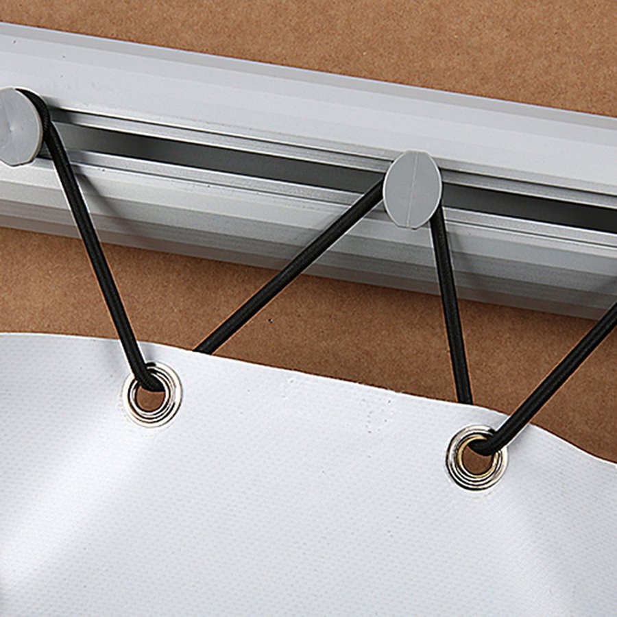 Black elastic strap, 50 metres, for banner with rings, for Omni Banner Frame