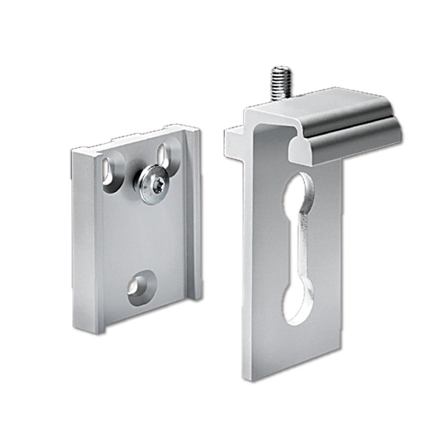 1 pc. 2-parts aluminum fitting for wall mounting of Outdoor Banner Profile