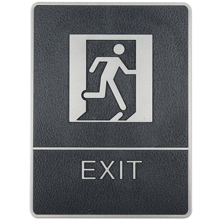 Icon Sign with Text - Exit