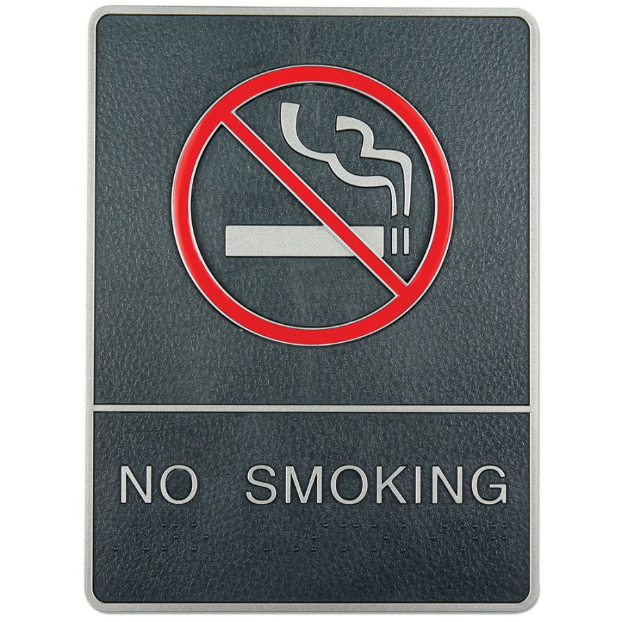 Icon Sign with Text - No Smoking