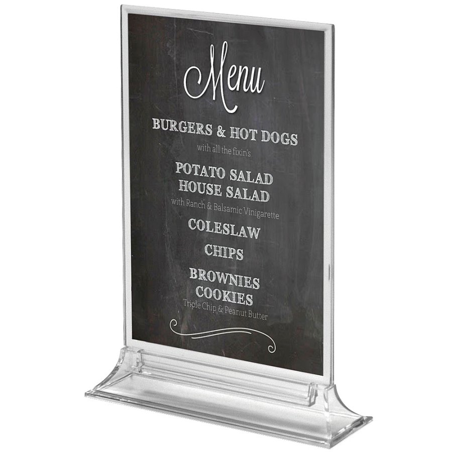 Upright Menuholder, acrylic, A6
