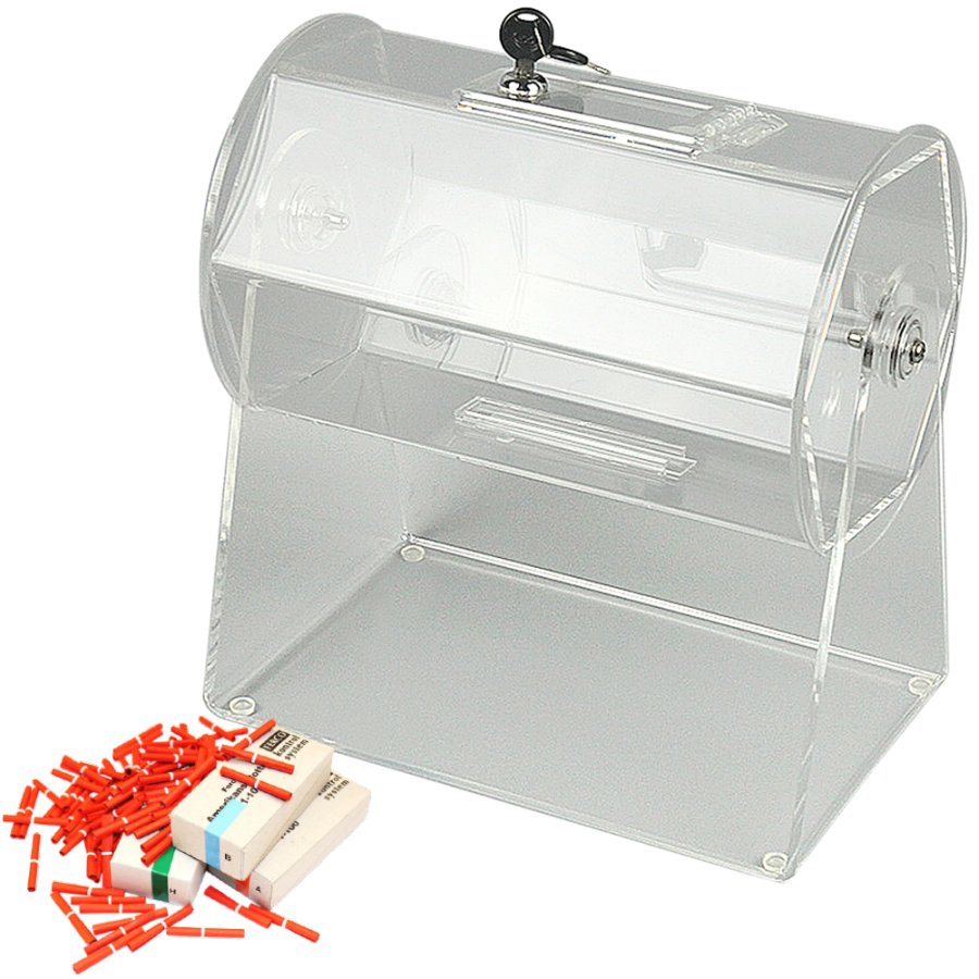 Tombola Roller, acrylic drum with lock
