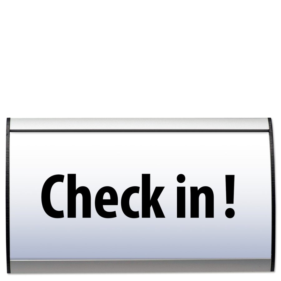 Desk Sign, 7,4 x 30 cm