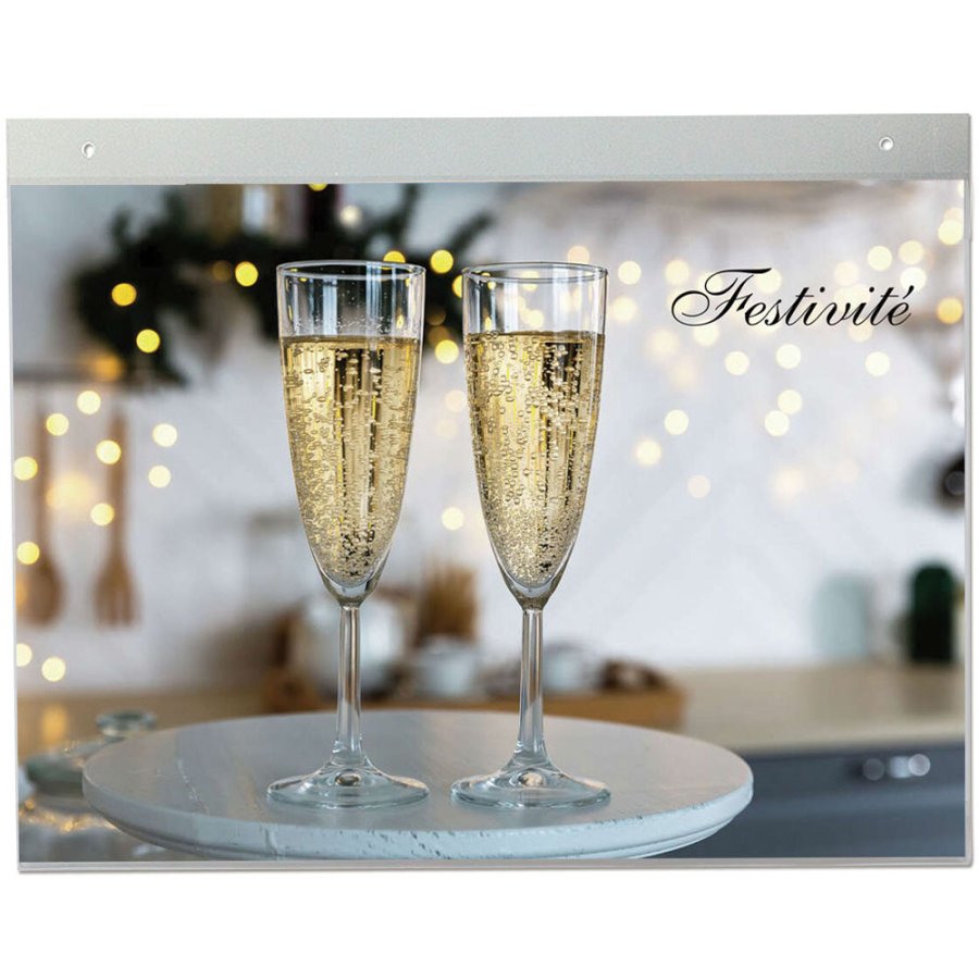 Acrylic Holder with Holes, A5 horizontal