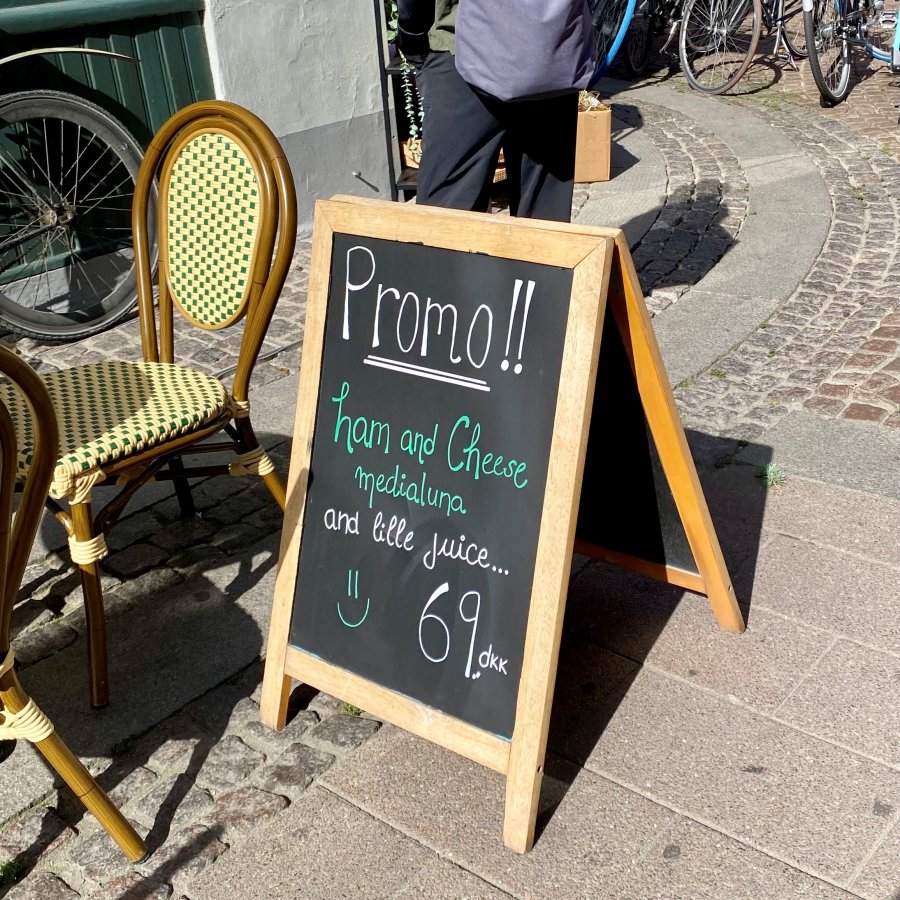 Wooden A-Board Light with blackboard of steel