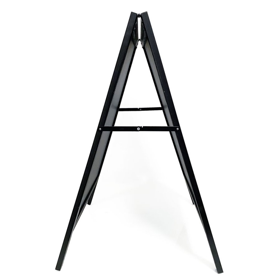 Wooden A-Board Black with Steel Board