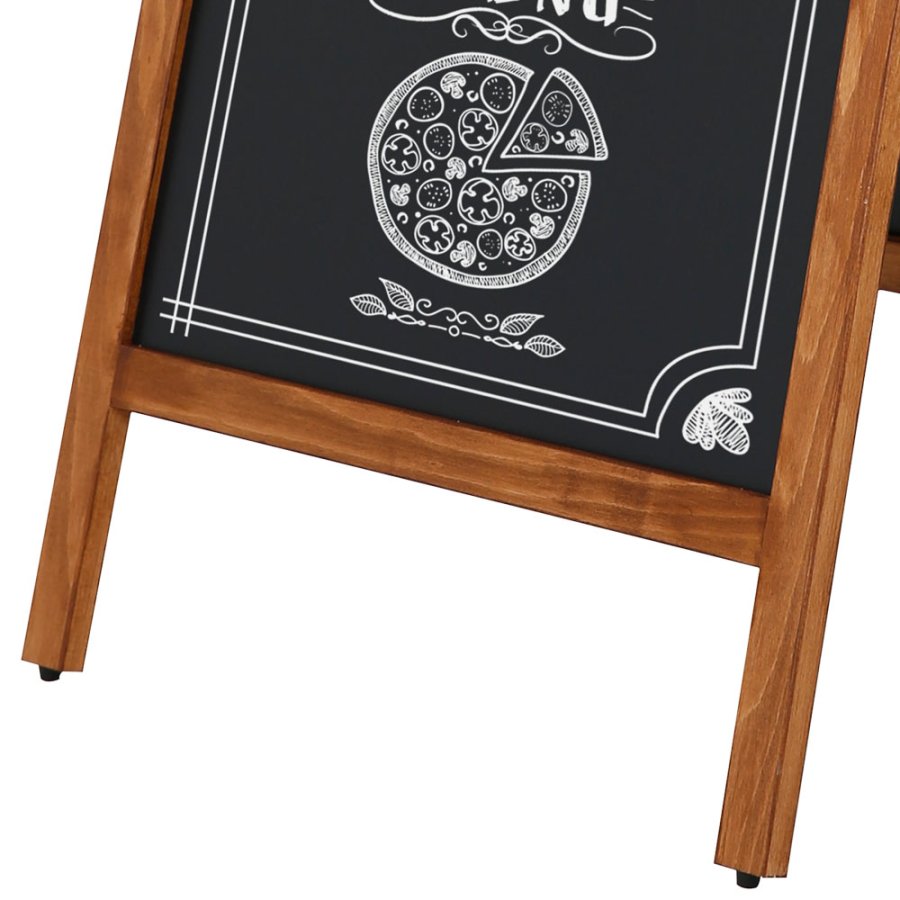 Wooden A-Board Tall with Steel Board, 59 x 119 cm