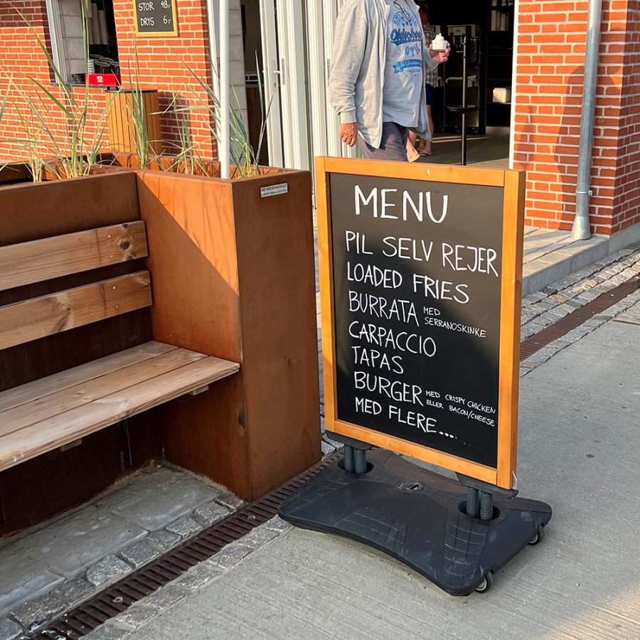 Wooden Wind-Sign Waterbase with Steel Board