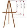 Wooden Easel, 165 cm heigh i dark wood #3