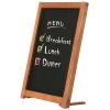 Wooden Chalkboard with feet, dark wood and black board 12,7 x 17,8 cm #5