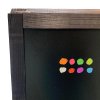 Wooden A-Board,  black stained wooden frame and black chalkboard plate, 60 x 100cm incl. 8 chalk board markers #6