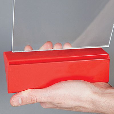 Pyramid Menuholder, vertical, A5, red base