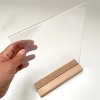 WOOD Block Menu holder acrylic A5 vertical/angled #5